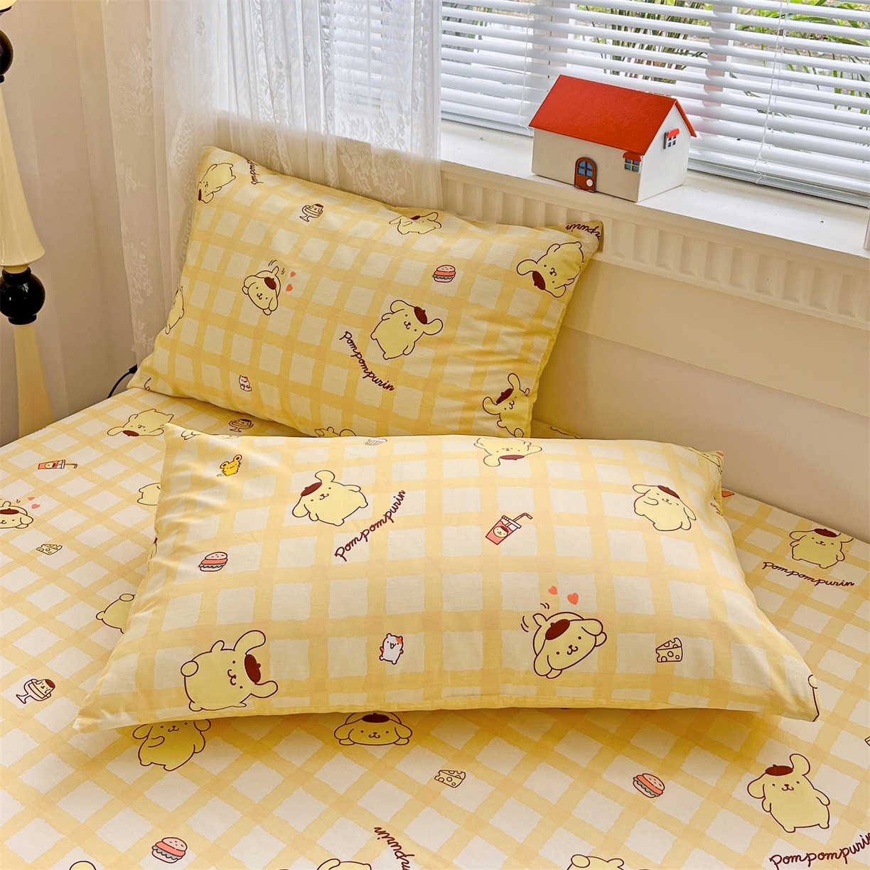 91家纺网 家纺一手货源 找家纺 名兮家居 2025新款全棉纯棉13372经典奥特曼-三丽鸥成人床床笠单件单床笠【含防伪标】 可可布丁狗