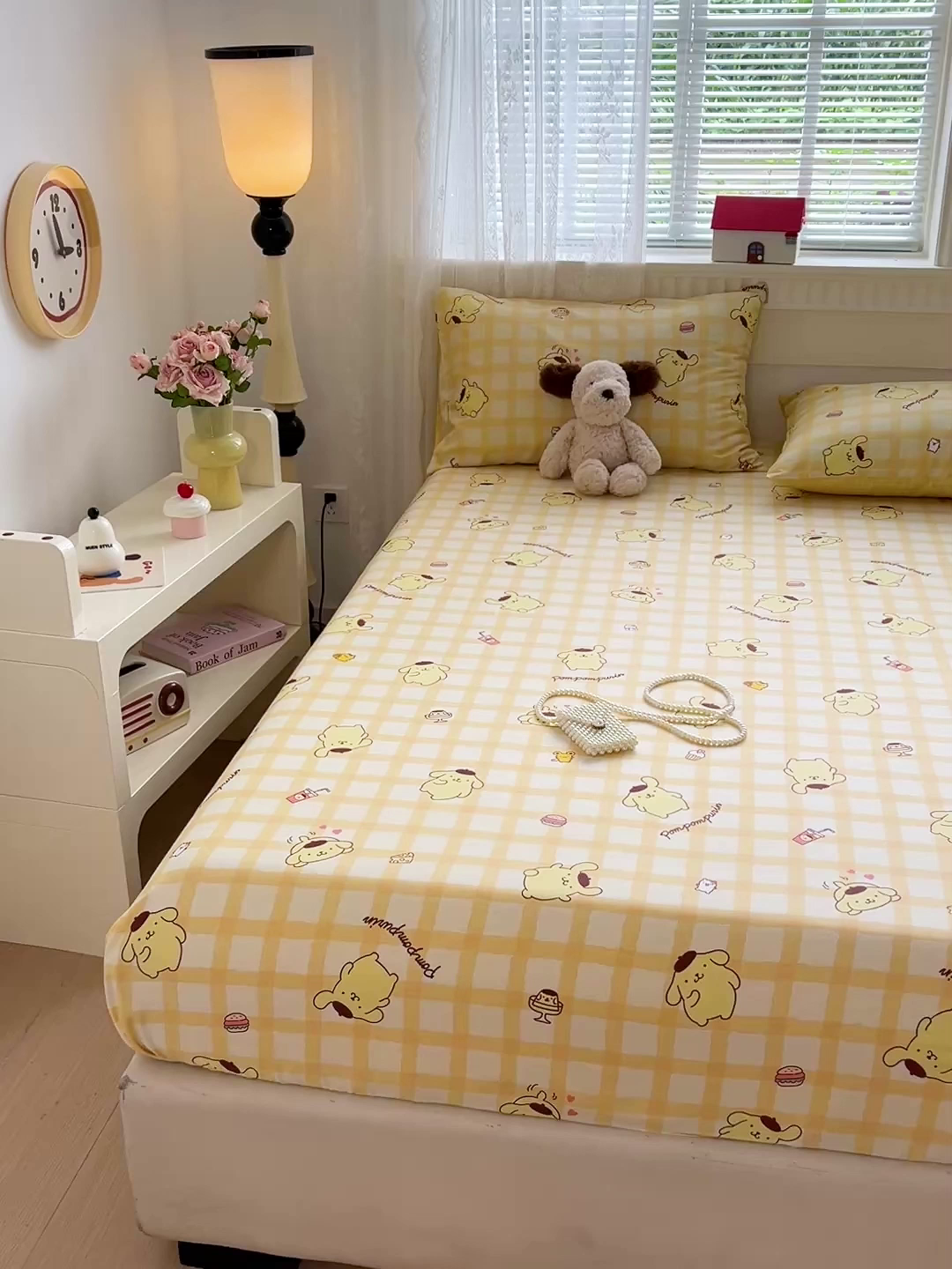 91家纺网 家纺一手货源 找家纺 名兮家居 2025新款全棉纯棉13372经典奥特曼-三丽鸥成人床床笠单件单床笠【含防伪标】 可可布丁狗