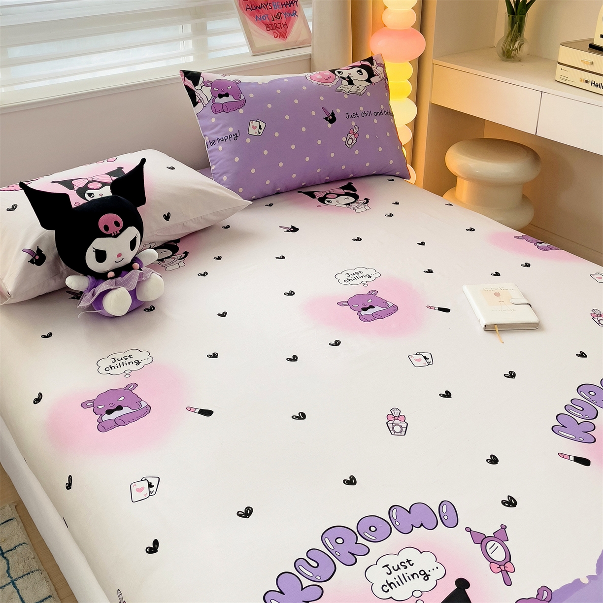 91家纺网 家纺一手货源 找家纺 名兮家居 2025新款全棉纯棉13372经典奥特曼-三丽鸥成人床床笠单件单床笠【含防伪标】 美美库洛米