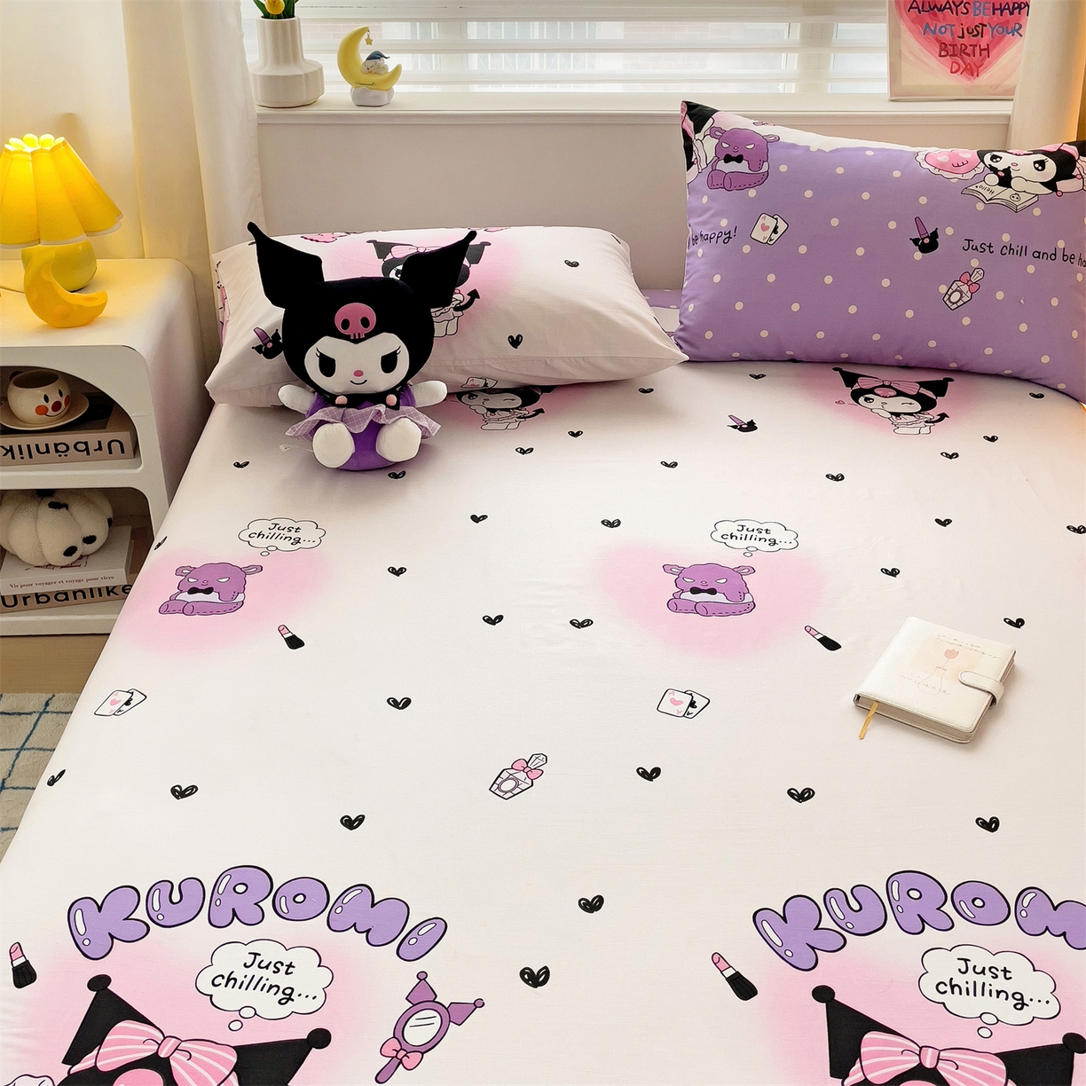 91家纺网 家纺一手货源 找家纺 名兮家居 2025新款全棉纯棉13372经典奥特曼-三丽鸥成人床床笠单件单床笠【含防伪标】 美美库洛米