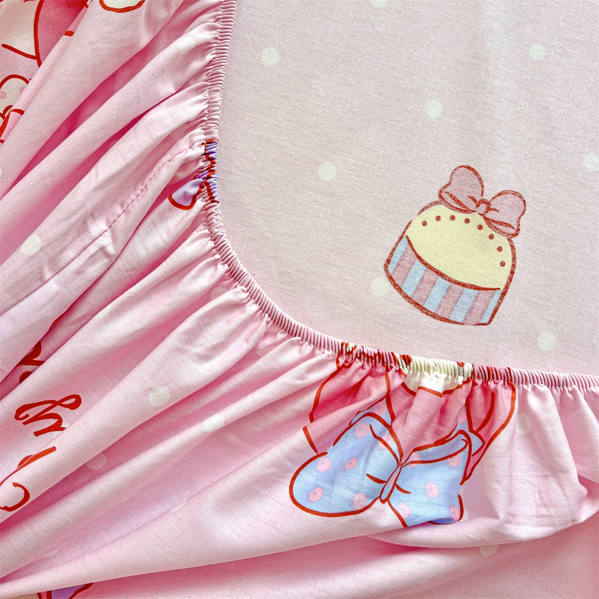 91家纺网 家纺一手货源 找家纺 名兮家居 2025新款全棉纯棉13372经典奥特曼-三丽鸥成人床床笠单件单床笠【含防伪标】 魔法美乐蒂