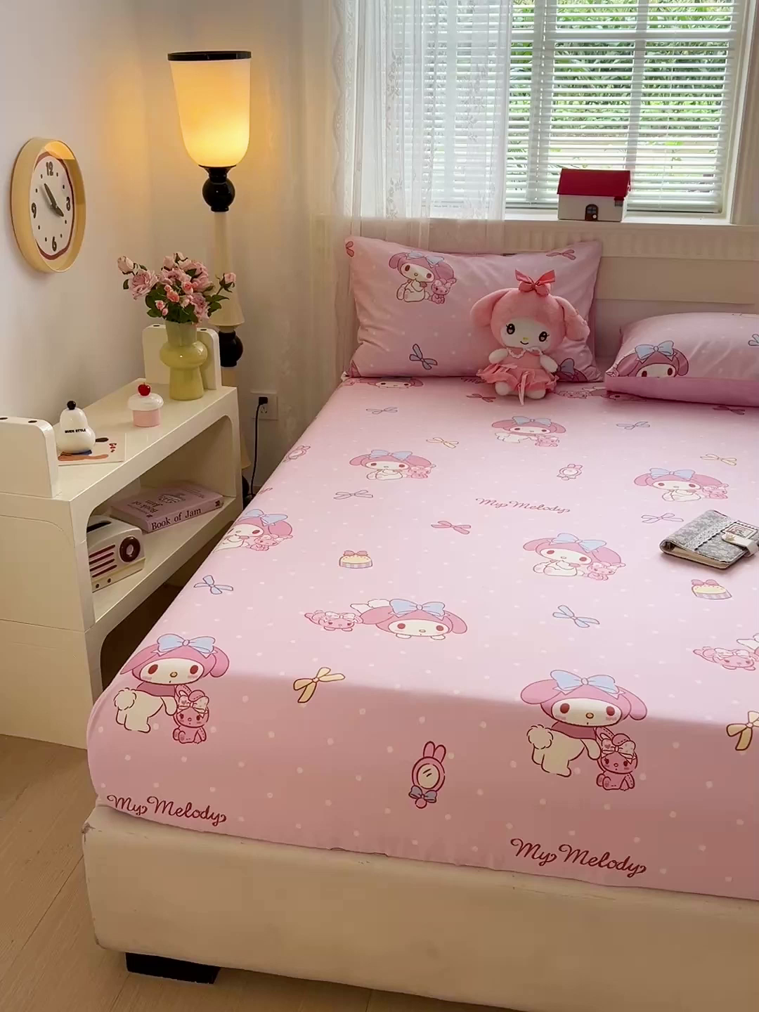 91家纺网 家纺一手货源 找家纺 名兮家居 2025新款全棉纯棉13372经典奥特曼-三丽鸥成人床床笠单件单床笠【含防伪标】 魔法美乐蒂