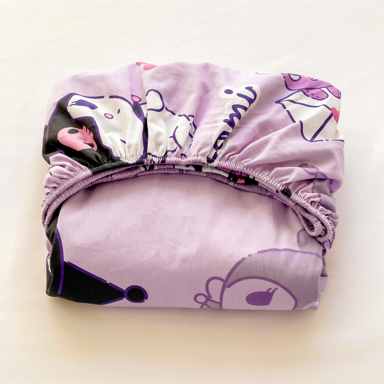 91家纺网 家纺一手货源 找家纺 名兮家居 2025新款全棉纯棉13372经典奥特曼-三丽鸥成人床床笠单件单床笠【含防伪标】 情书库洛米