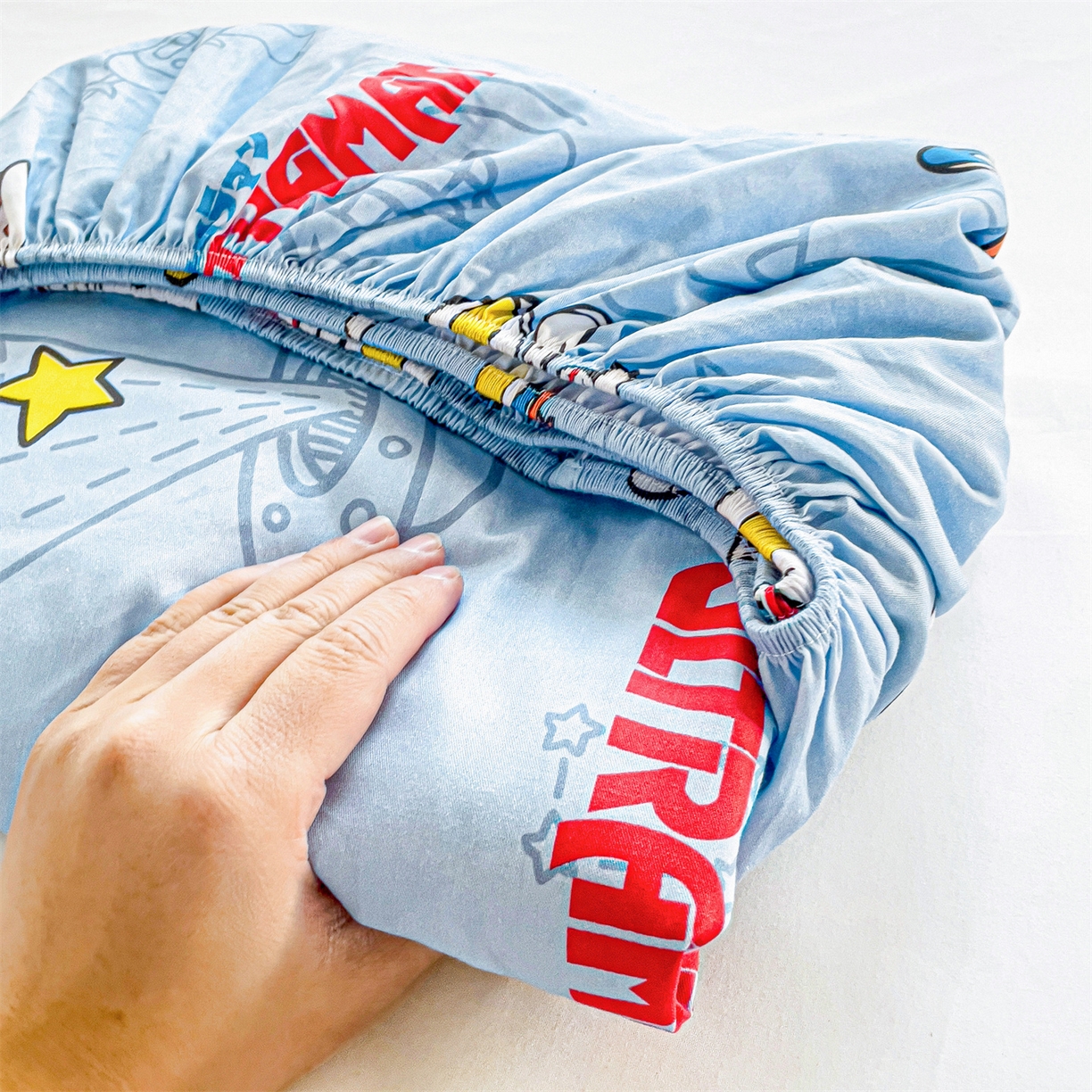 91家纺网 家纺一手货源 找家纺 名兮家居 2025新款全棉纯棉13372经典奥特曼-三丽鸥成人床床笠单件单床笠【含防伪标】 太空奥特曼