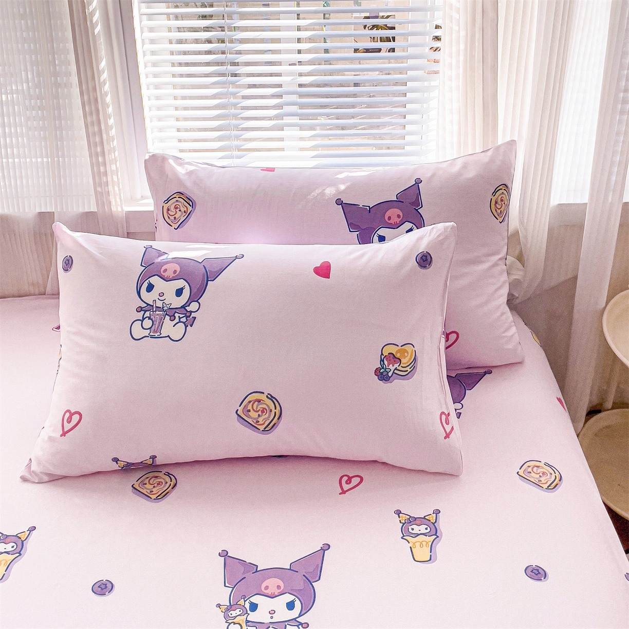 91家纺网 家纺一手货源 找家纺 名兮家居 2025新款全棉纯棉13372经典奥特曼-三丽鸥成人床床笠单件单床笠【含防伪标】 甜筒库洛米