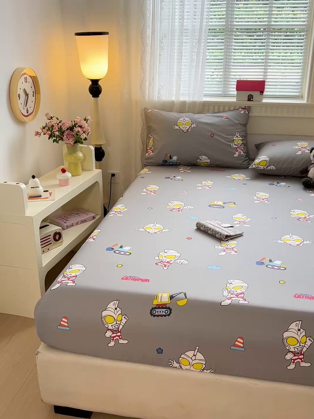 91家纺网 家纺一手货源 找家纺 名兮家居 2025新款全棉纯棉13372经典奥特曼-三丽鸥成人床床笠单件单床笠【含防伪标】 宇宙小分队