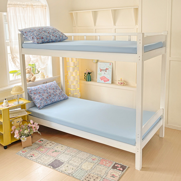 91家纺网 家纺一手货源 找家纺 2025直播云感学生宿舍床四件套水洗棉简约风小碎花被套床笠三四件套—单被套 幽兰