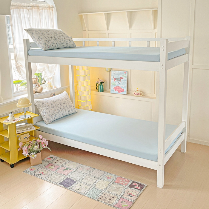 91家纺网 家纺一手货源 找家纺 2025直播云感学生宿舍床四件套水洗棉简约风小碎花被套床笠三四件套—单被套 秘境兔