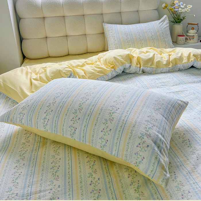 91家纺网 家纺一手货源 找家纺 （总）森璐家纺 2025新款针织双层纱四件套-系列二,lk庄园,精致蝴蝶结,快乐派对,烂漫邂逅,森语,晚香语