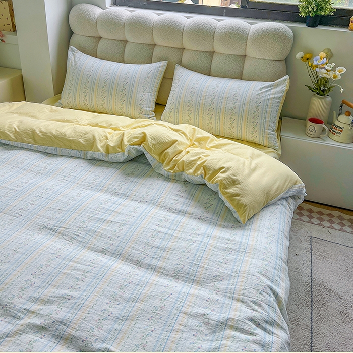 91家纺网 家纺一手货源 找家纺 （总）森璐家纺 2025新款针织双层纱四件套-系列二