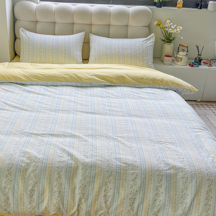 91家纺网 家纺一手货源 找家纺 （总）森璐家纺 2025新款针织双层纱四件套-系列二