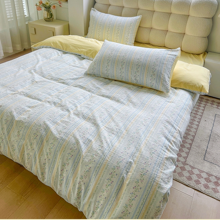 91家纺网 家纺一手货源 找家纺 （总）森璐家纺 2025新款针织双层纱四件套-系列二