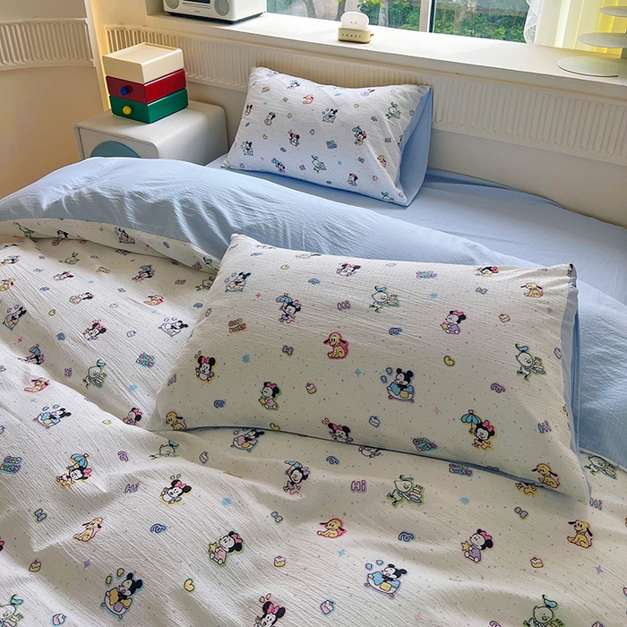 91家纺网 家纺一手货源 找家纺 （总）森璐家纺 2025新款针织双层纱四件套-系列二