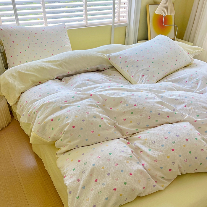 91家纺网 家纺一手货源 找家纺 （总）森璐家纺 2025新款针织双层纱四件套-系列二