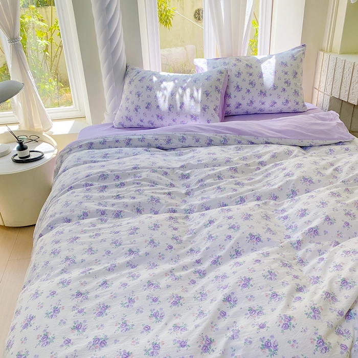 91家纺网 家纺一手货源 找家纺 （总）森璐家纺 2025新款针织双层纱四件套-系列二