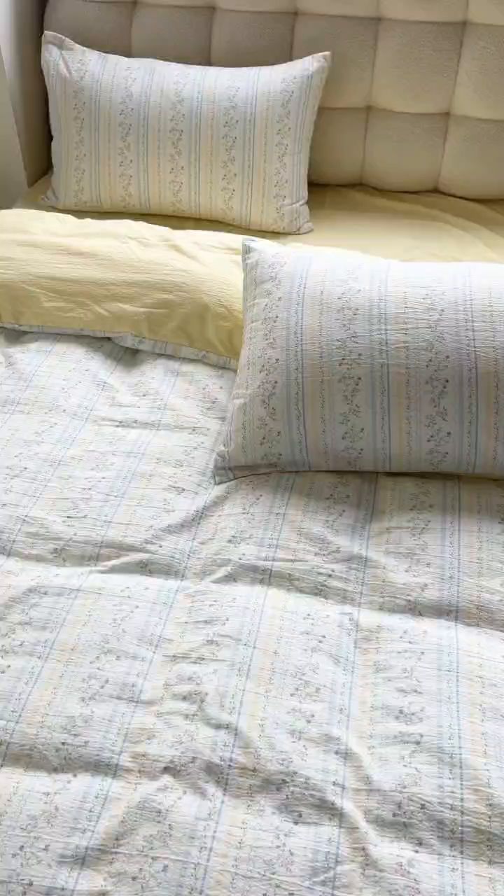 91家纺网 家纺一手货源 找家纺 森璐家纺 2025新款针织双层纱四件套-系列二 lk庄园