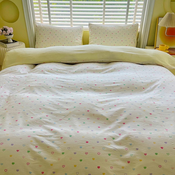 91家纺网 家纺一手货源 找家纺 森璐家纺 2025新款针织双层纱四件套-系列二 烂漫邂逅