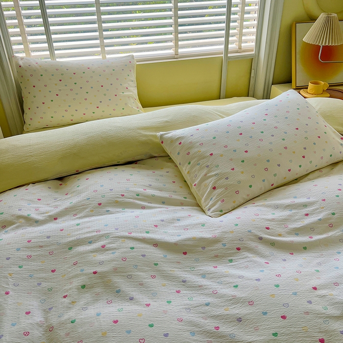 91家纺网 家纺一手货源 找家纺 森璐家纺 2025新款针织双层纱四件套-系列二 烂漫邂逅