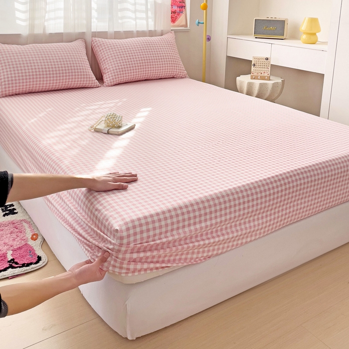 91家纺网 家纺一手货源 找家纺 （总）纽缦家纺 2025新款云朵棉小清新单品床笠床笠单件单床笠