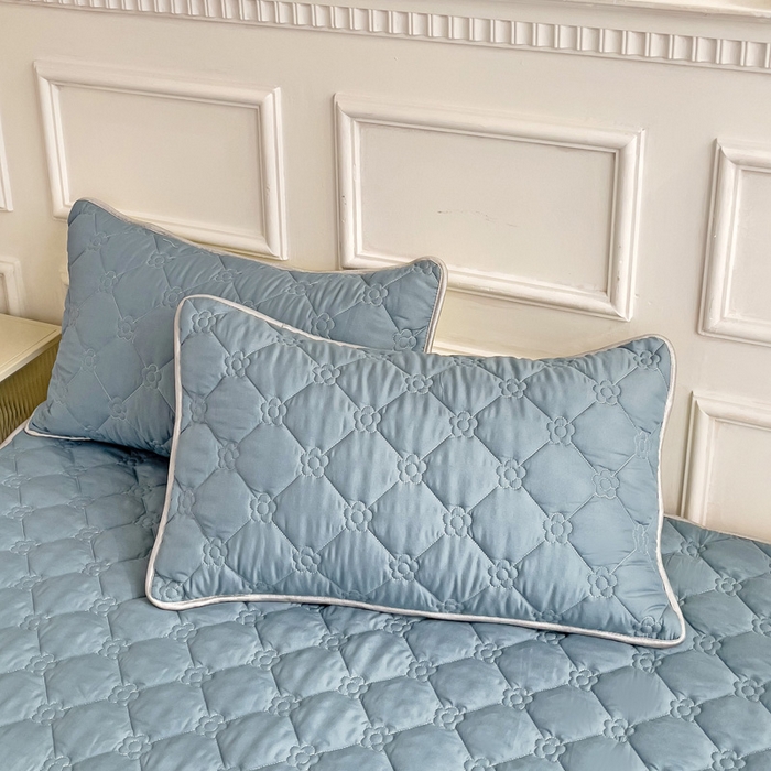 91家纺网 家纺一手货源 找家纺 纽缦家纺 2025新款云朵棉加厚夹棉床垫床护垫 纯色藏青