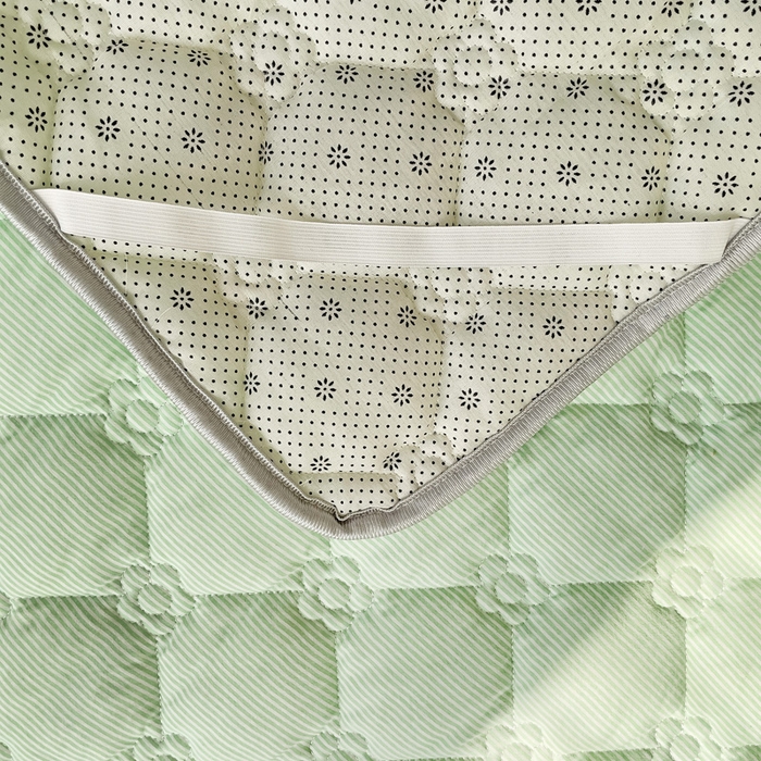 91家纺网 家纺一手货源 找家纺 纽缦家纺 2025新款云朵棉加厚夹棉床垫床护垫 小绿条