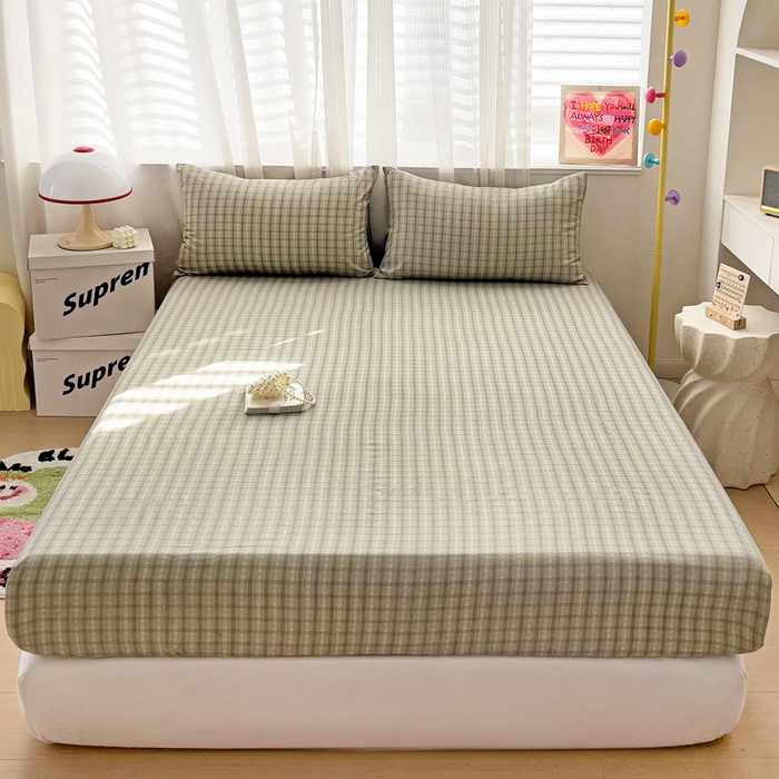 91家纺网 家纺一手货源 找家纺 纽缦家纺 2025新款云朵棉小清新单品床笠床笠单件单床笠 觅遇