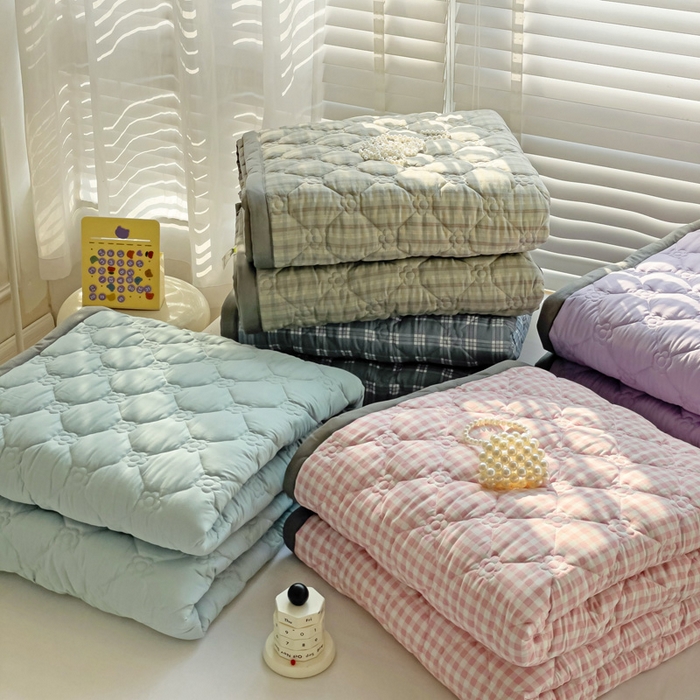 纽缦家纺 2025新款纯色云朵棉加棉加厚单品床盖床盖单件单床盖（床单） 组合图仅供展示