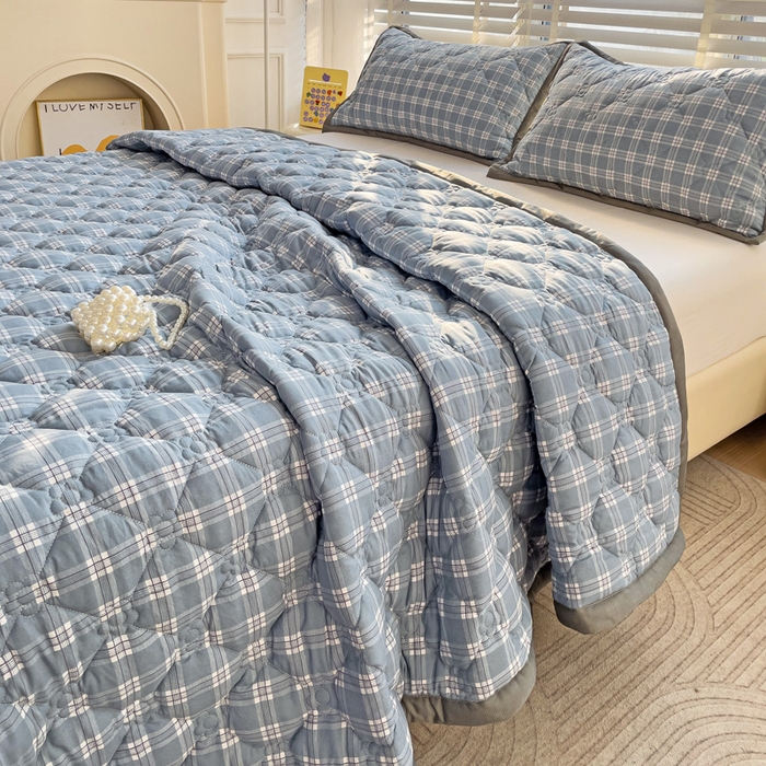 纽缦家纺 2025新款纯色云朵棉加棉加厚单品床盖床盖单件单床盖（床单） 赴约