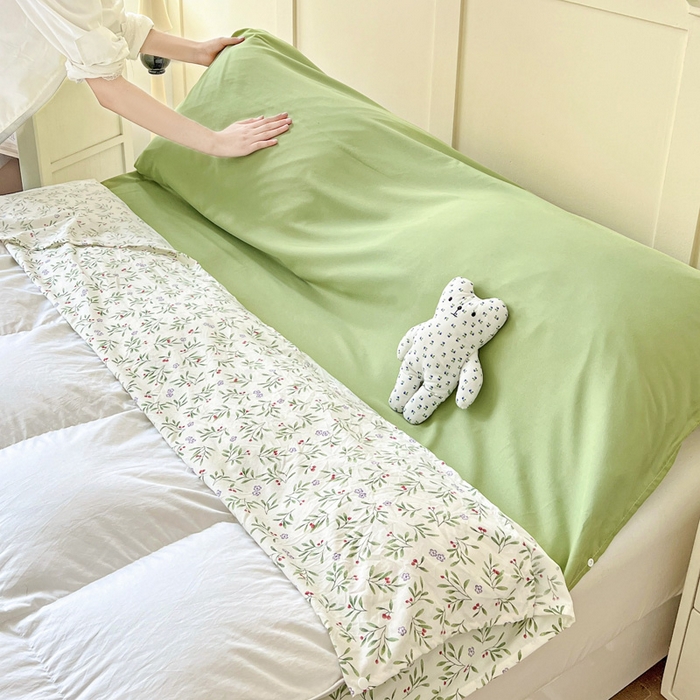 91家纺网 家纺一手货源 找家纺 纽缦家纺 2025春夏新款A类水洗棉印花睡袋 清凉里