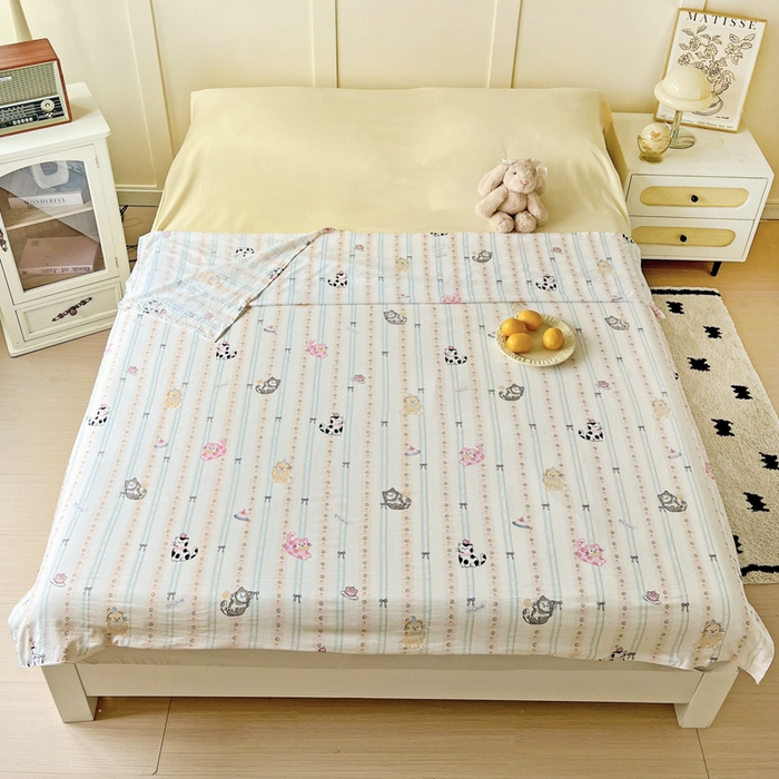 91家纺网 家纺一手货源 找家纺 （总）纽缦家纺 2025春夏新款A类水洗棉印花睡袋