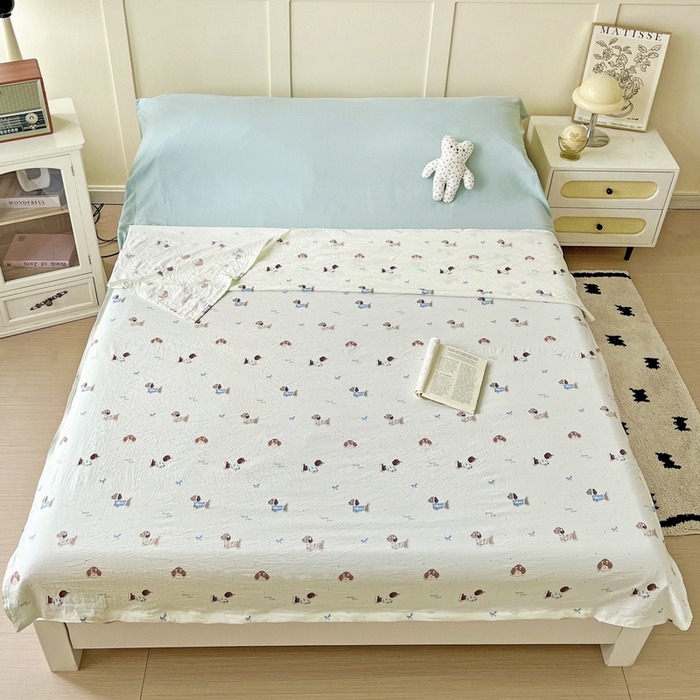 91家纺网 家纺一手货源 找家纺 （总）纽缦家纺 2025春夏新款A类水洗棉印花睡袋