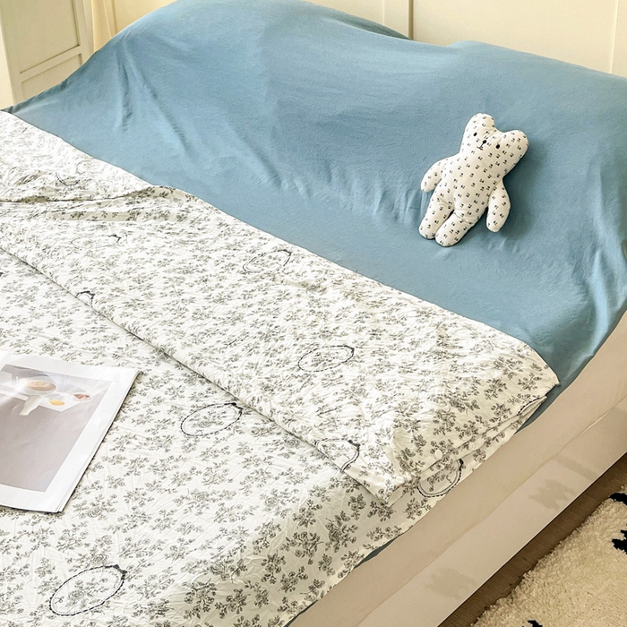 91家纺网 家纺一手货源 找家纺 纽缦家纺 2025春夏新款A类水洗棉印花睡袋 花宇时间