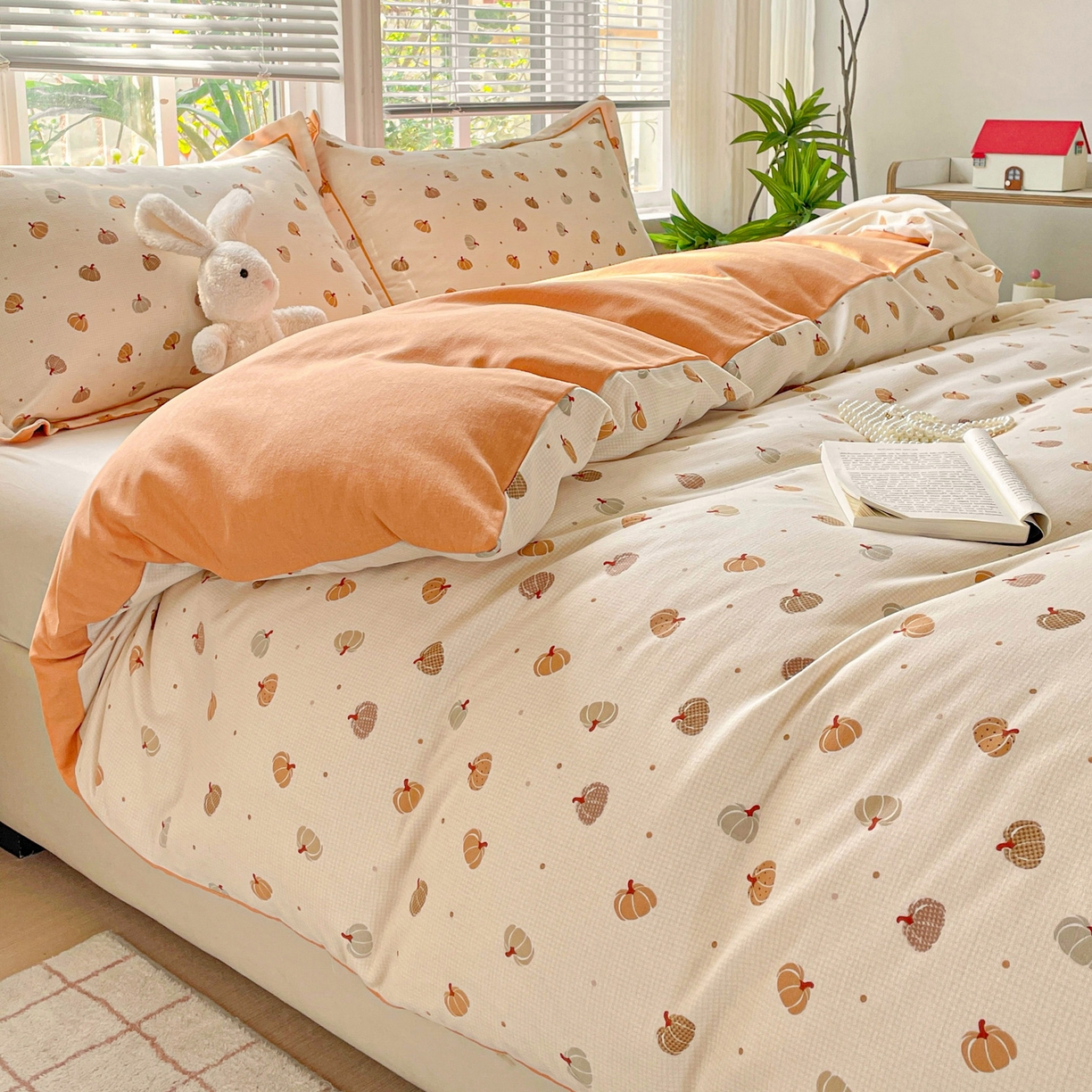 91家纺网 家纺一手货源 找家纺 （总）纽缦家纺 2025新款全棉纯棉磨毛印花四件套