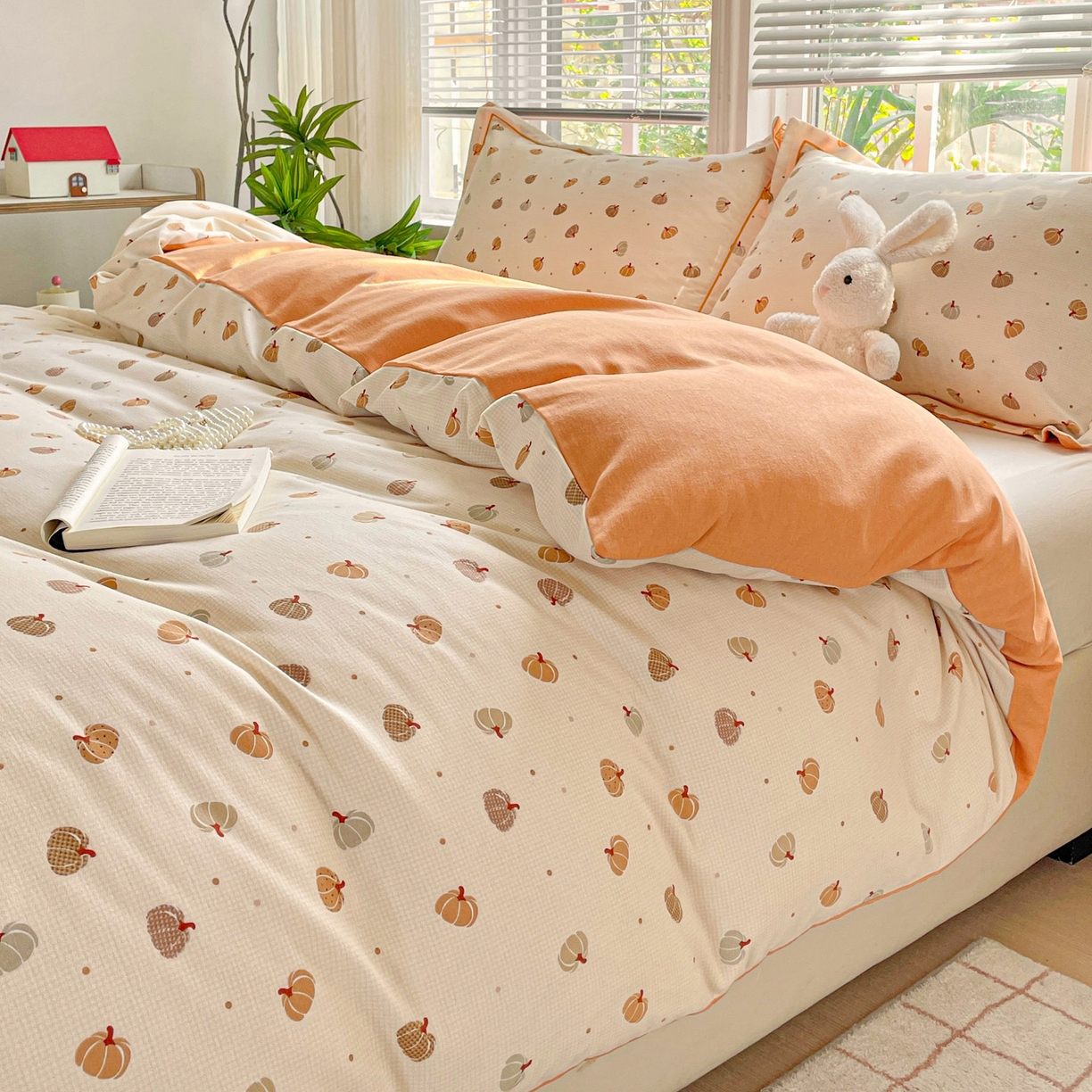 91家纺网 家纺一手货源 找家纺 （总）纽缦家纺 2025新款全棉纯棉磨毛印花四件套