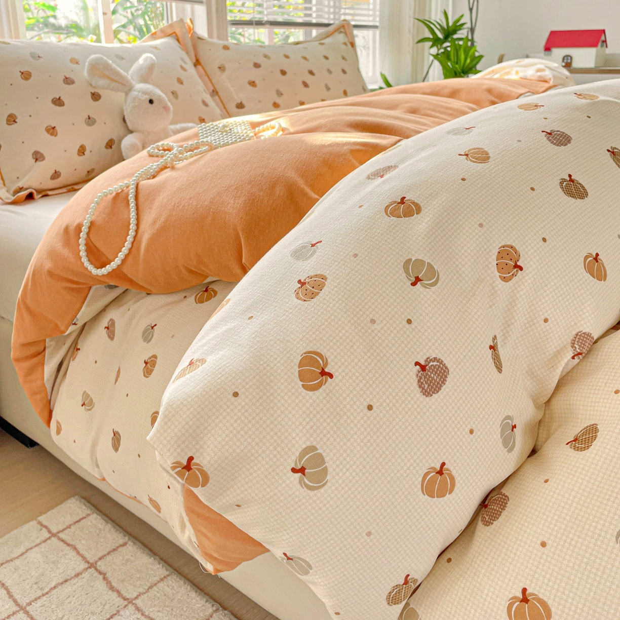 91家纺网 家纺一手货源 找家纺 （总）纽缦家纺 2025新款全棉纯棉磨毛印花四件套