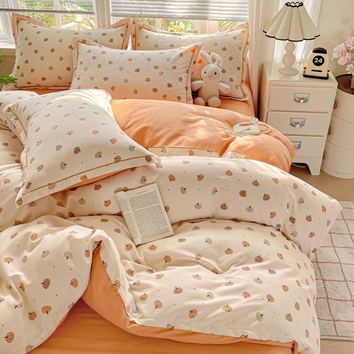 91家纺网 家纺一手货源 找家纺 （总）纽缦家纺 2025新款全棉纯棉磨毛印花四件套