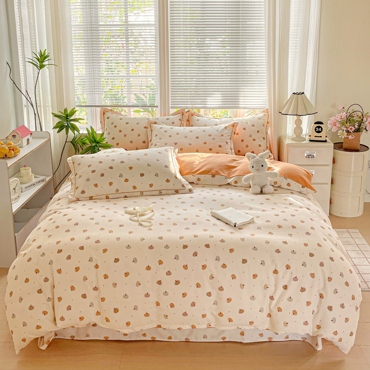 91家纺网 家纺一手货源 找家纺 （总）纽缦家纺 2025新款全棉纯棉磨毛印花四件套