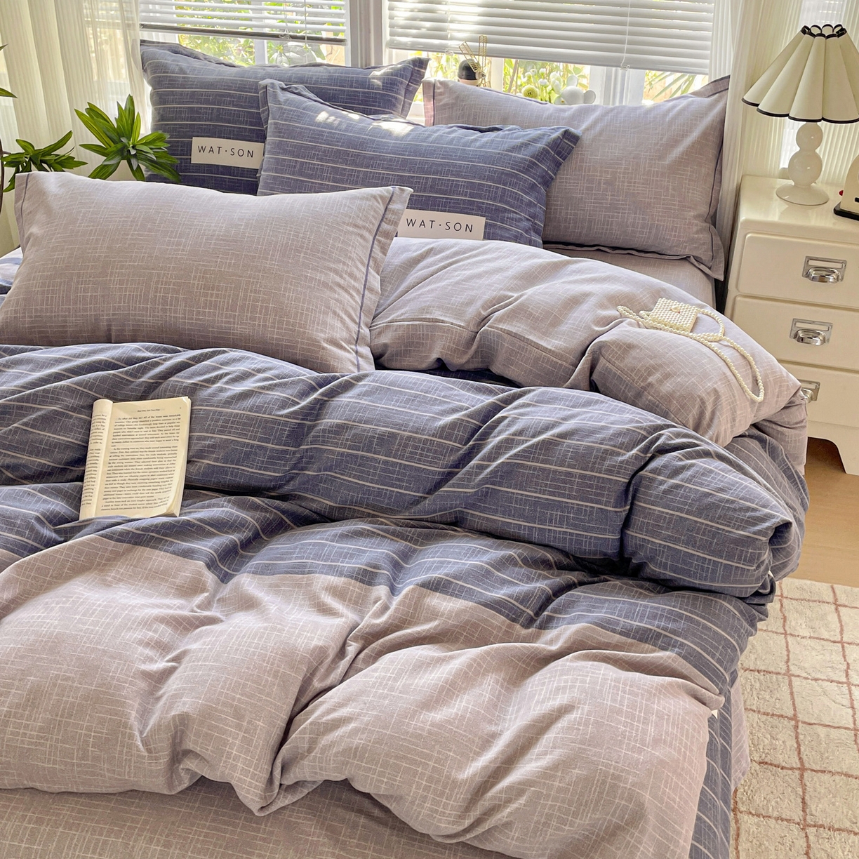 91家纺网 家纺一手货源 找家纺 （总）纽缦家纺 2025新款全棉纯棉磨毛印花四件套