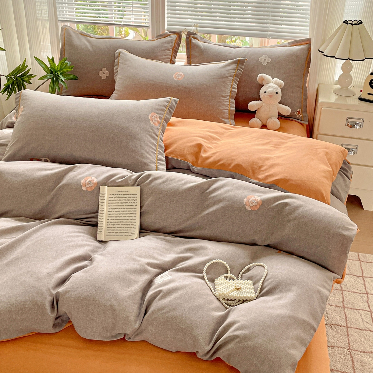 91家纺网 家纺一手货源 找家纺 （总）纽缦家纺 2025新款全棉纯棉磨毛印花四件套