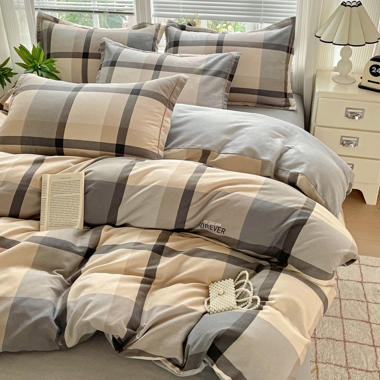 91家纺网 家纺一手货源 找家纺 （总）纽缦家纺 2025新款全棉纯棉磨毛印花四件套