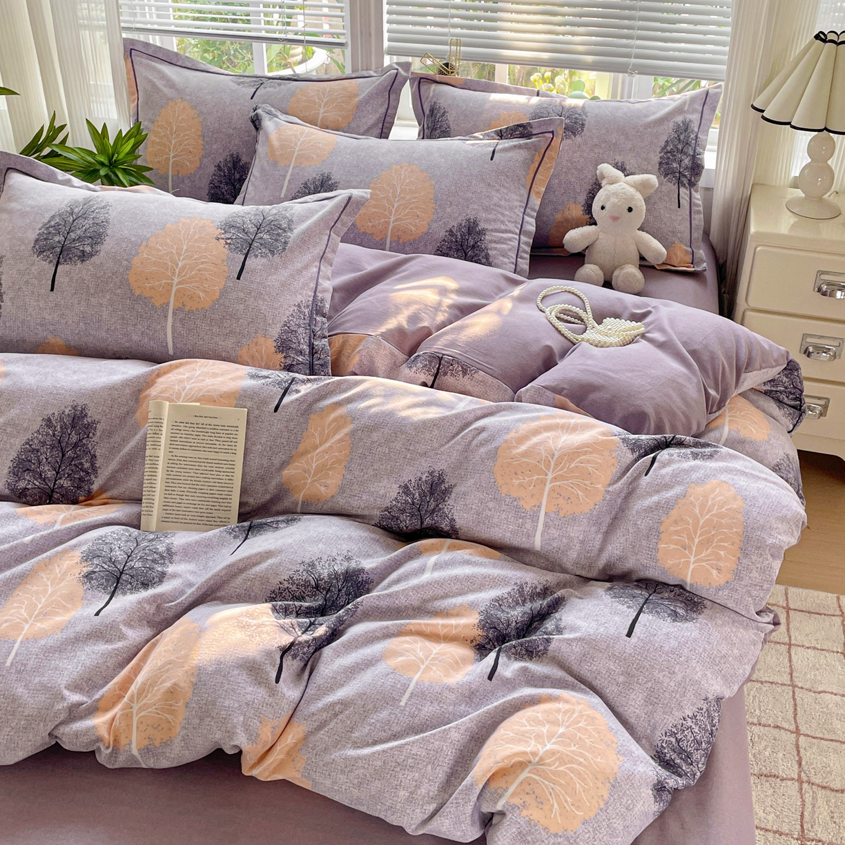 91家纺网 家纺一手货源 找家纺 （总）纽缦家纺 2025新款全棉纯棉磨毛印花四件套