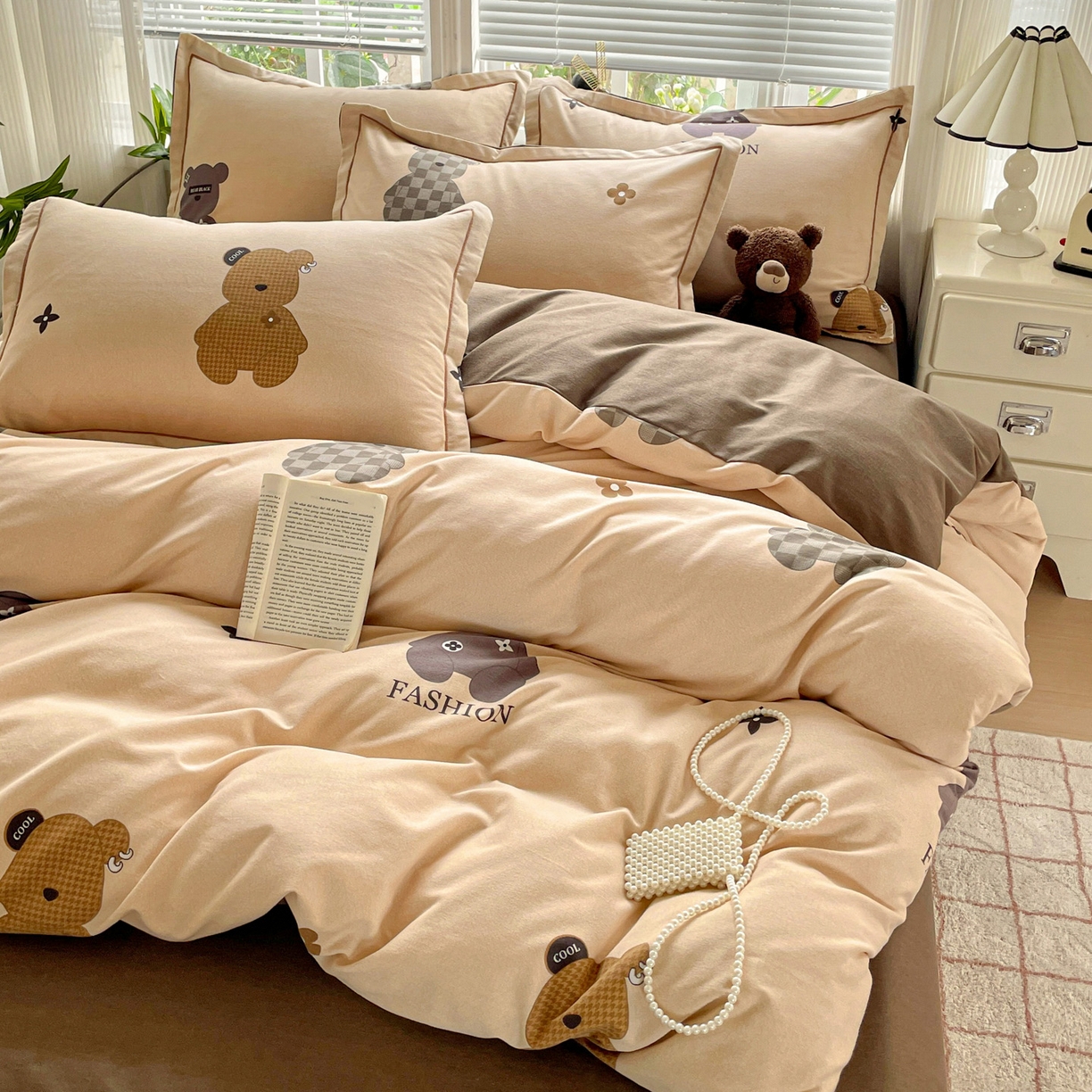 91家纺网 家纺一手货源 找家纺 （总）纽缦家纺 2025新款全棉纯棉磨毛印花四件套