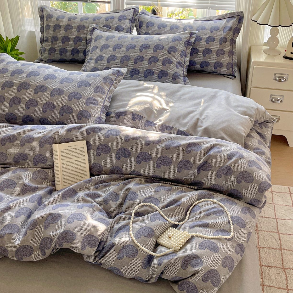 91家纺网 家纺一手货源 找家纺 （总）纽缦家纺 2025新款全棉纯棉磨毛印花四件套