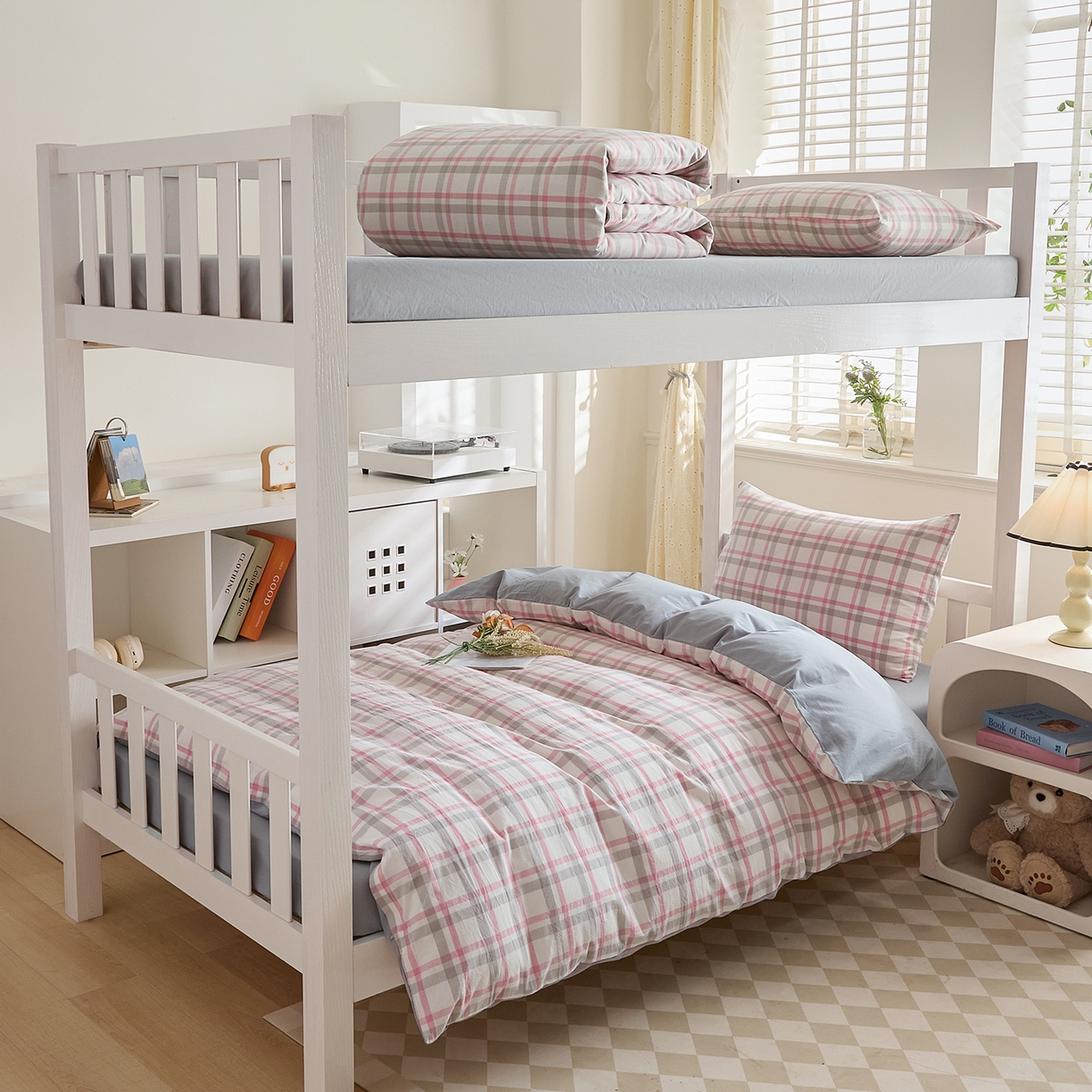 91家纺网 家纺一手货源 找家纺 （总）吾诺2025新款 色织全棉学生组合大礼包三件套四件套