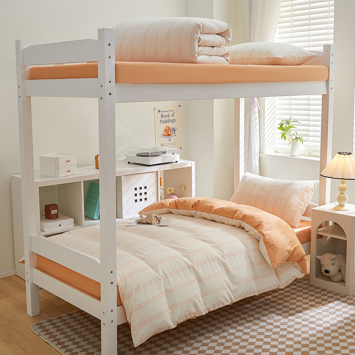 91家纺网 家纺一手货源 找家纺 （总）吾诺2025新款 色织全棉学生组合大礼包三件套四件套