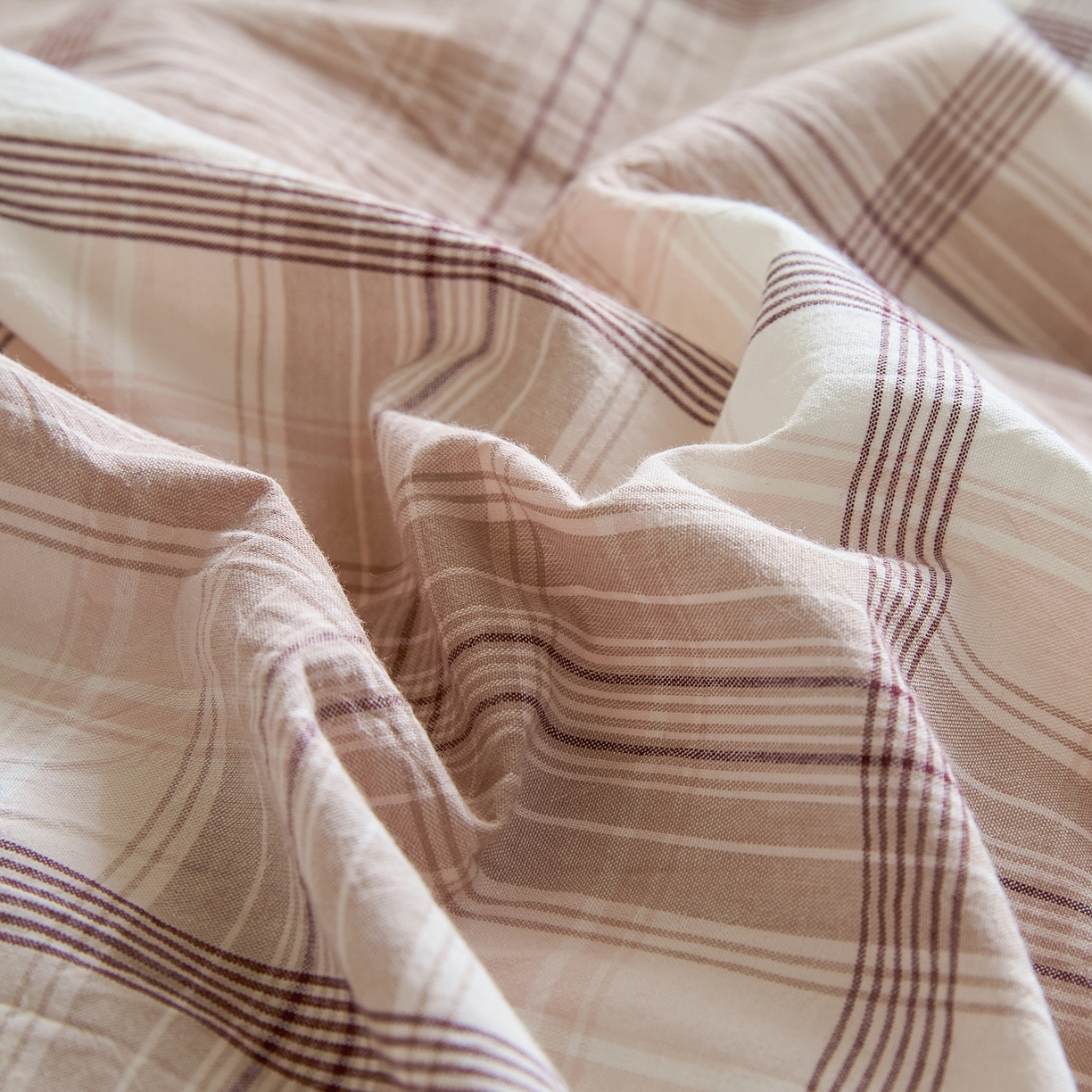 91家纺网 家纺一手货源 找家纺 吾诺2025新款 色织全棉学生组合大礼包三件套四件套 玛奇朵