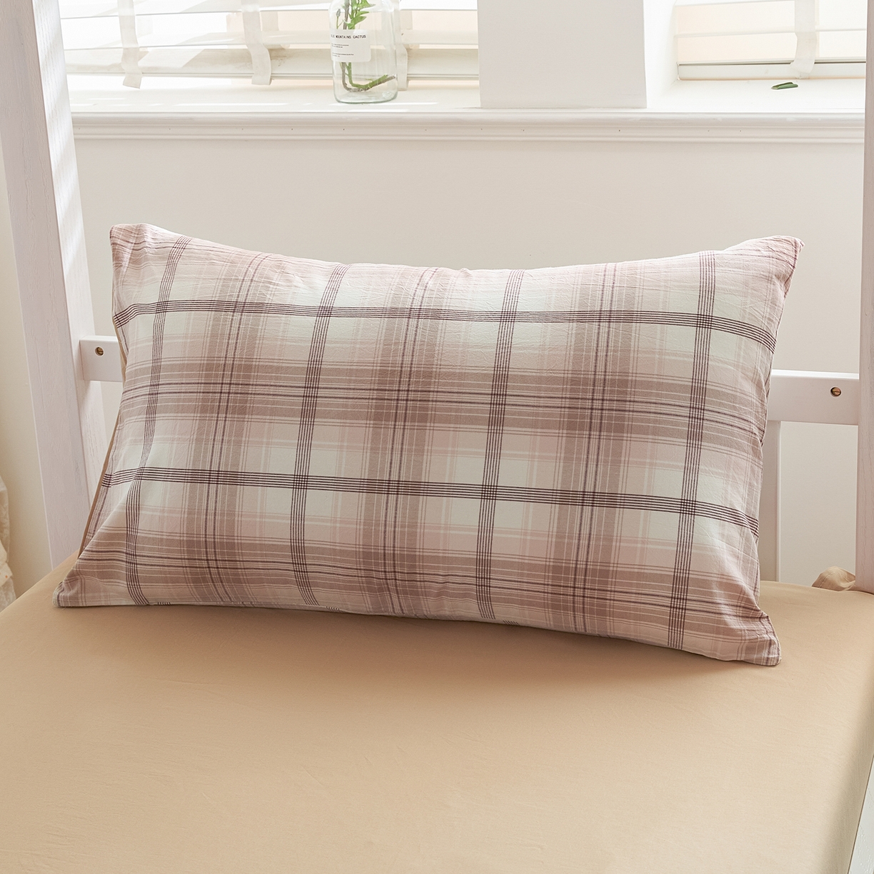 91家纺网 家纺一手货源 找家纺 吾诺2025新款 色织全棉学生组合大礼包三件套四件套 玛奇朵