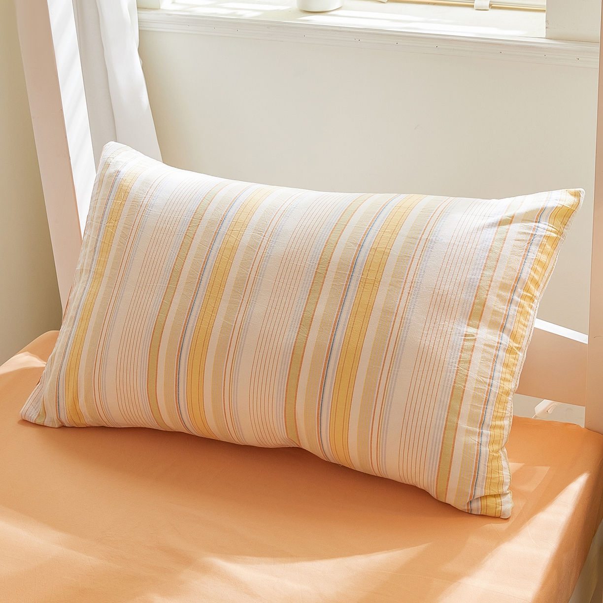 91家纺网 家纺一手货源 找家纺 吾诺2025新款 色织全棉学生组合大礼包三件套四件套 西蒙黄