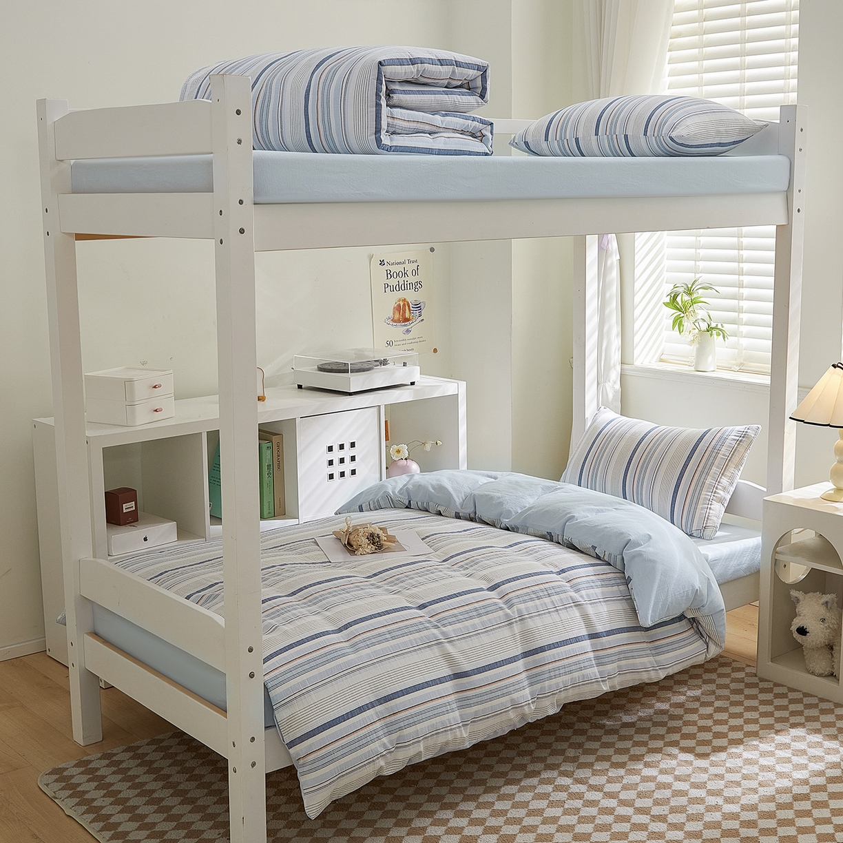 吾诺2025新款 色织全棉学生组合大礼包三件套四件套 西蒙兰