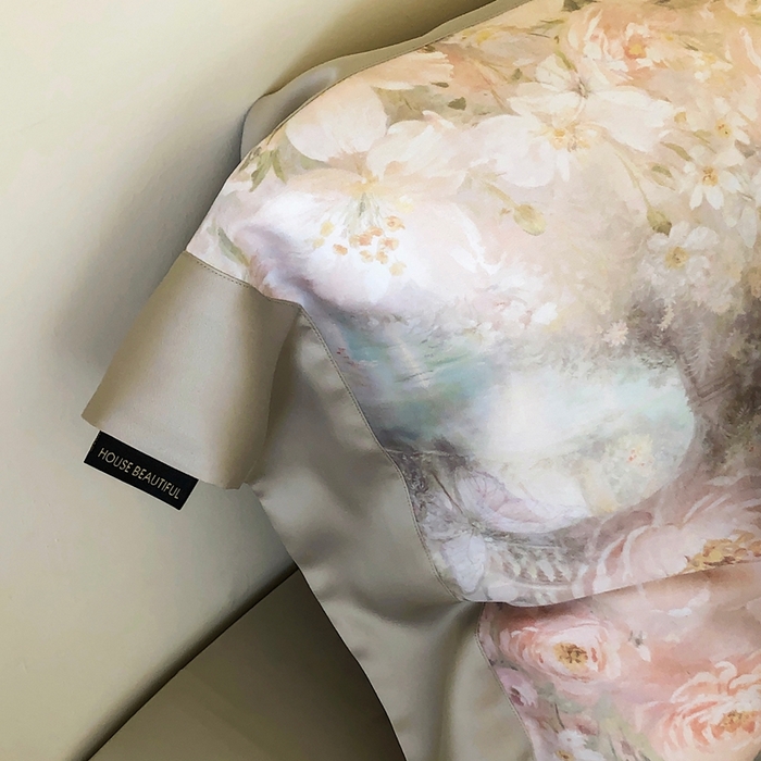 91家纺网 家纺一手货源 找家纺 （总）佳汐蓝家纺2025新款春夏60支柔缎兰精天丝轻奢印花四件套-花园蜜语